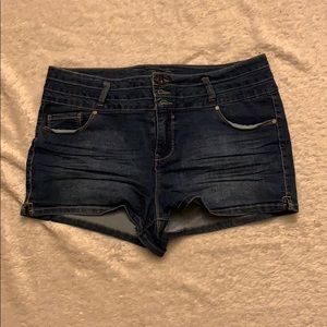 Blue jean shorts